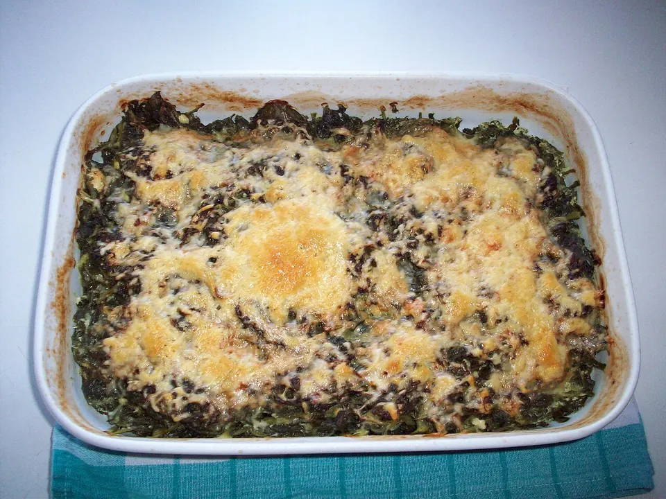 Lachs-Spinat-Auflauf
